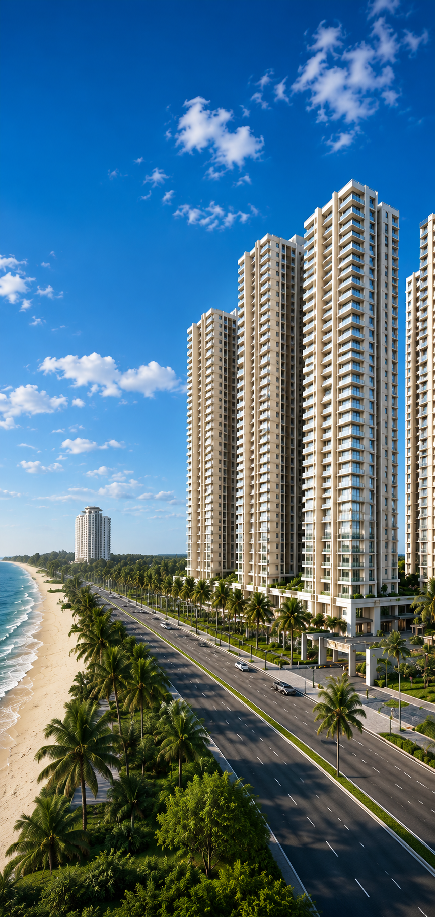 Prestige Ocean Pearl oceanfront residential tower view